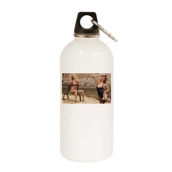 Bar Refaeli White Water Bottle With Carabiner