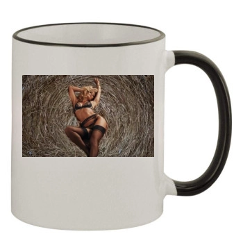 Bar Refaeli 11oz Colored Rim & Handle Mug