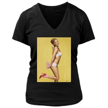 Bar Refaeli Women's Deep V-Neck TShirt