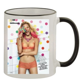 Bar Refaeli 11oz Colored Rim & Handle Mug