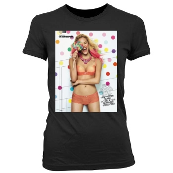 Bar Refaeli Women's Junior Cut Crewneck T-Shirt