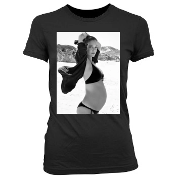 Bar Refaeli Women's Junior Cut Crewneck T-Shirt