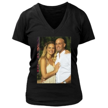 Bar Refaeli Women's Deep V-Neck TShirt