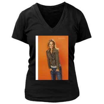 Bar Refaeli Women's Deep V-Neck TShirt