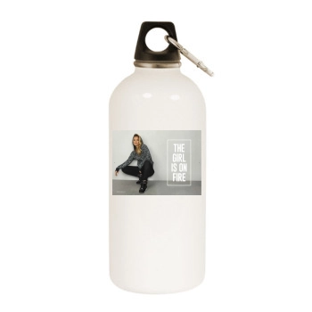 Bar Refaeli White Water Bottle With Carabiner