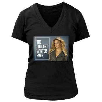 Bar Refaeli Women's Deep V-Neck TShirt