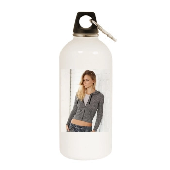 Bar Refaeli White Water Bottle With Carabiner