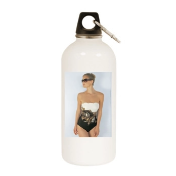 Bar Refaeli White Water Bottle With Carabiner