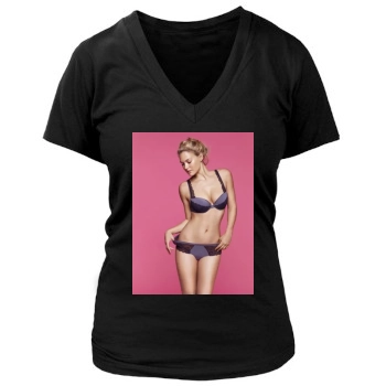 Bar Refaeli Women's Deep V-Neck TShirt