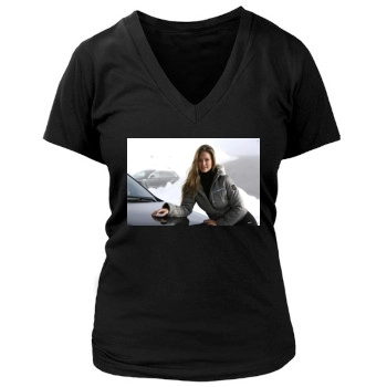 Bar Refaeli Women's Deep V-Neck TShirt