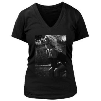 Bar Refaeli Women's Deep V-Neck TShirt