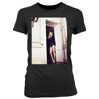 Bar Refaeli Women's Junior Cut Crewneck T-Shirt