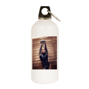 Bar Refaeli White Water Bottle With Carabiner