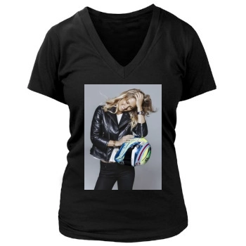 Bar Refaeli Women's Deep V-Neck TShirt