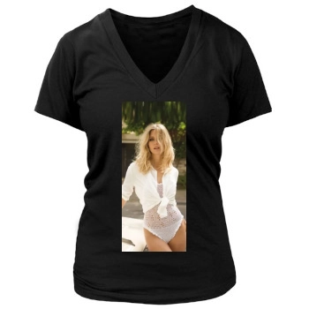 Bar Refaeli Women's Deep V-Neck TShirt