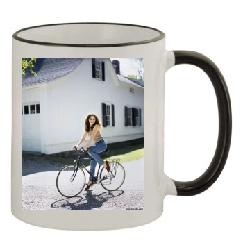 Lena Olin 11oz Colored Rim & Handle Mug