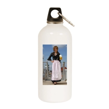 Bettina Cramer White Water Bottle With Carabiner