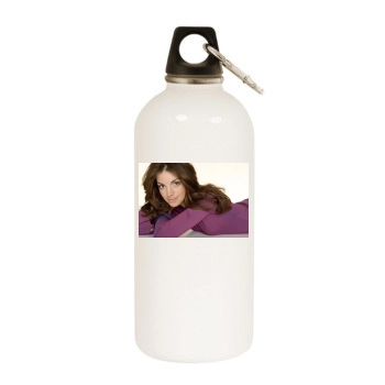 Bianca Hein White Water Bottle With Carabiner