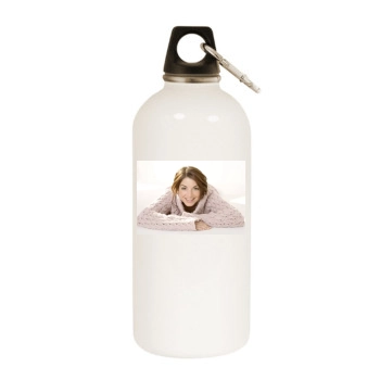 Bianca Hein White Water Bottle With Carabiner