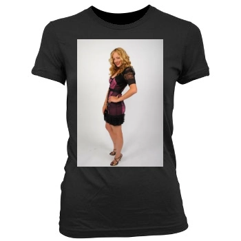 Bijou Phillips Women's Junior Cut Crewneck T-Shirt