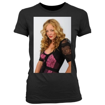 Bijou Phillips Women's Junior Cut Crewneck T-Shirt