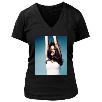 Bijou Phillips Women's Deep V-Neck TShirt