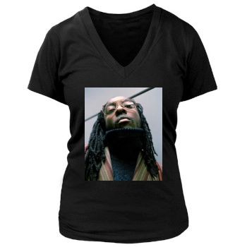 Black Eyed Peas Women's Deep V-Neck TShirt