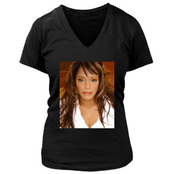 Blu Cantrell Women's Deep V-Neck TShirt