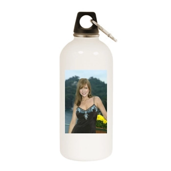 Bobbie Eakes White Water Bottle With Carabiner