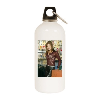 Bobbie Eakes White Water Bottle With Carabiner