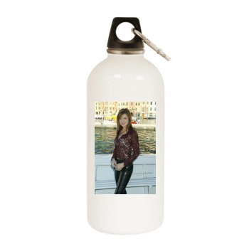 Bobbie Eakes White Water Bottle With Carabiner