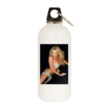 Brande Roderick White Water Bottle With Carabiner