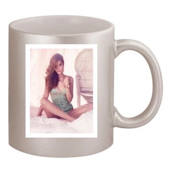 Barbara Palvin 11oz Metallic Silver Mug