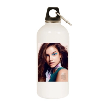 Barbara Palvin White Water Bottle With Carabiner