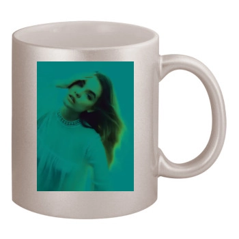 Barbara Palvin 11oz Metallic Silver Mug