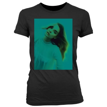 Barbara Palvin Women's Junior Cut Crewneck T-Shirt