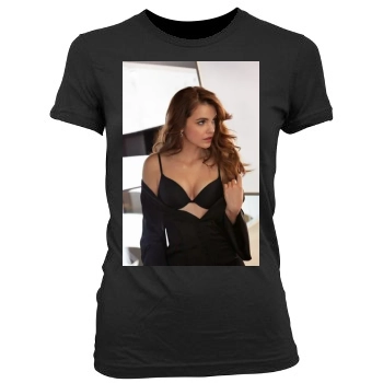 Barbara Palvin Women's Junior Cut Crewneck T-Shirt