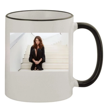 Barbara Palvin 11oz Colored Rim & Handle Mug