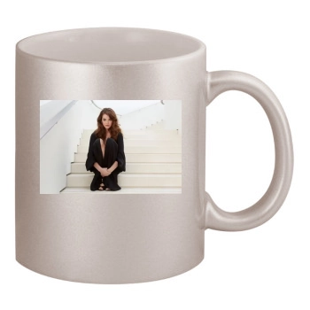 Barbara Palvin 11oz Metallic Silver Mug