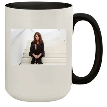 Barbara Palvin 15oz Colored Inner & Handle Mug