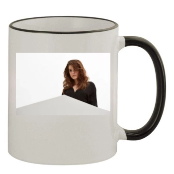 Barbara Palvin 11oz Colored Rim & Handle Mug