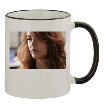 Barbara Palvin 11oz Colored Rim & Handle Mug