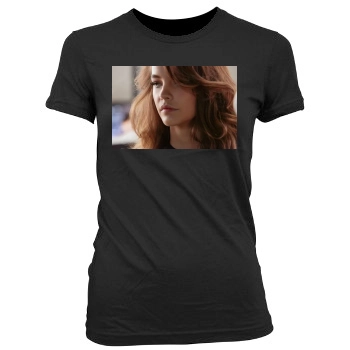 Barbara Palvin Women's Junior Cut Crewneck T-Shirt