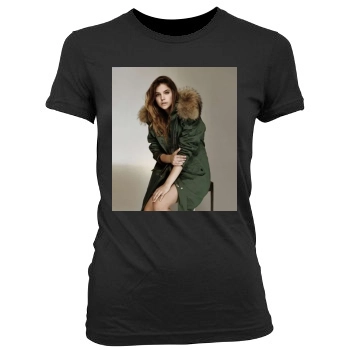 Barbara Palvin Women's Junior Cut Crewneck T-Shirt