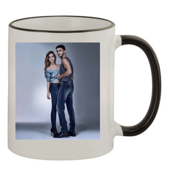 Barbara Palvin 11oz Colored Rim & Handle Mug