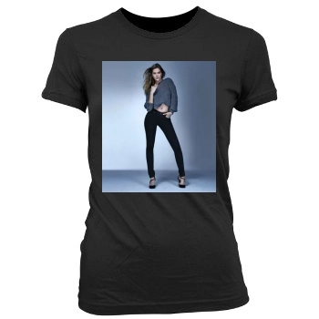 Barbara Palvin Women's Junior Cut Crewneck T-Shirt