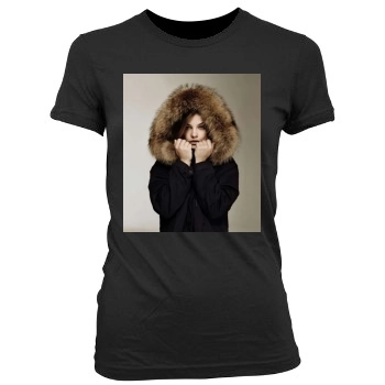 Barbara Palvin Women's Junior Cut Crewneck T-Shirt