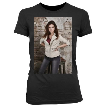 Barbara Palvin Women's Junior Cut Crewneck T-Shirt