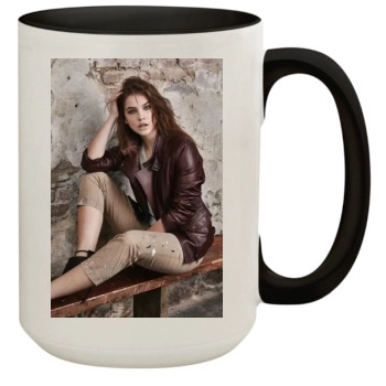 Barbara Palvin 15oz Colored Inner & Handle Mug