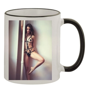 Barbara Palvin 11oz Colored Rim & Handle Mug